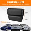 Premium Leather Car Seat Gap Organizer Side Pocket Organizer Black