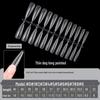 Ultra-Thin Frosted Nail Stickers: Full & Half Styles, Traceless, Extra Long, No Grinding Needed
