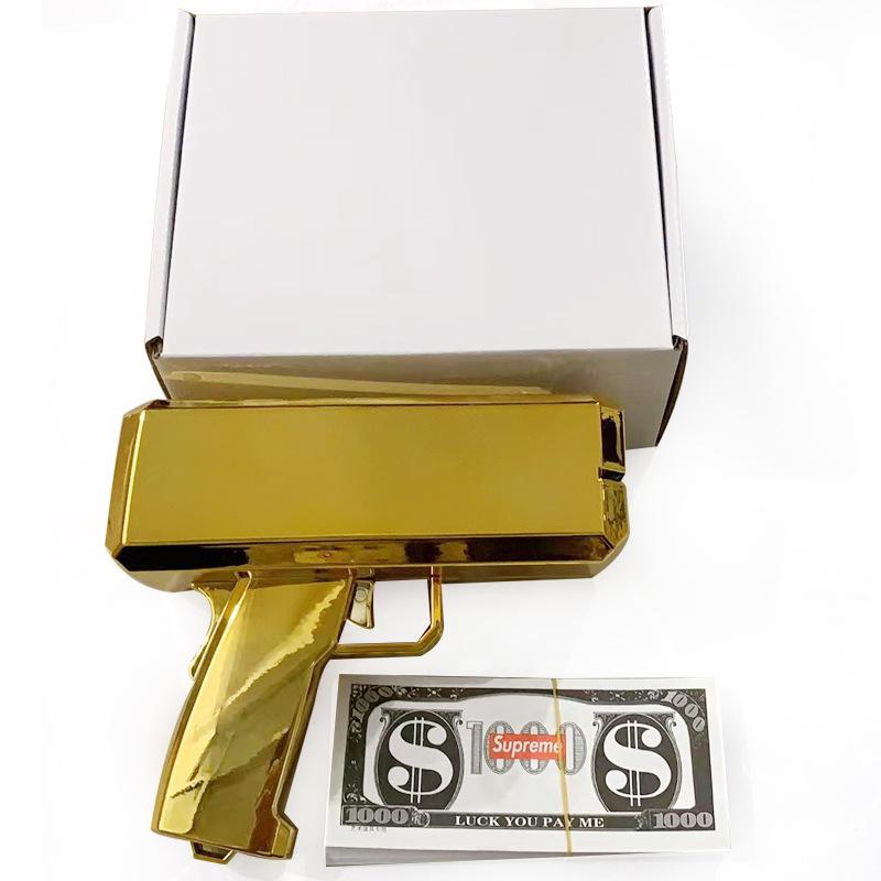 Original Factory Supply New Strange Money Spray Gun Toys, Us Dollars Spray Money Glossy Party Game Wedding Money Spray Machine