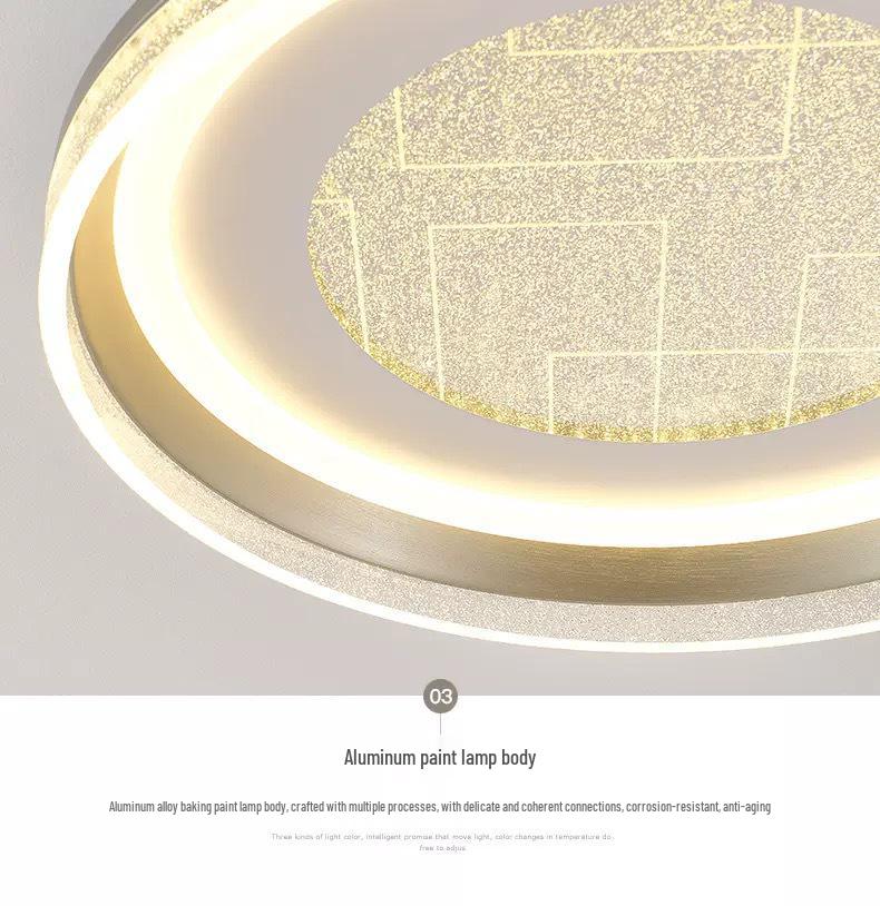 Italian Luxury Minimalist Eye-Protecting Ceiling Light for Bedroom & Living Room 2025