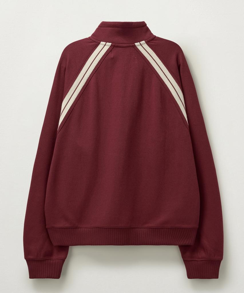 Seteo Lawton Half Zip Sweatshirt Burgundy