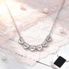 Customized Name Date Mini Minimalist Love Necklace Stainless Steel Heart Shaped Women's Necklace Fashion Couple Jewelry Gift