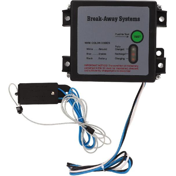 Trailer Brakes Breakaway Kit 12V LED Test Break Away System Trailer Brake Controls Universal for Vehicle