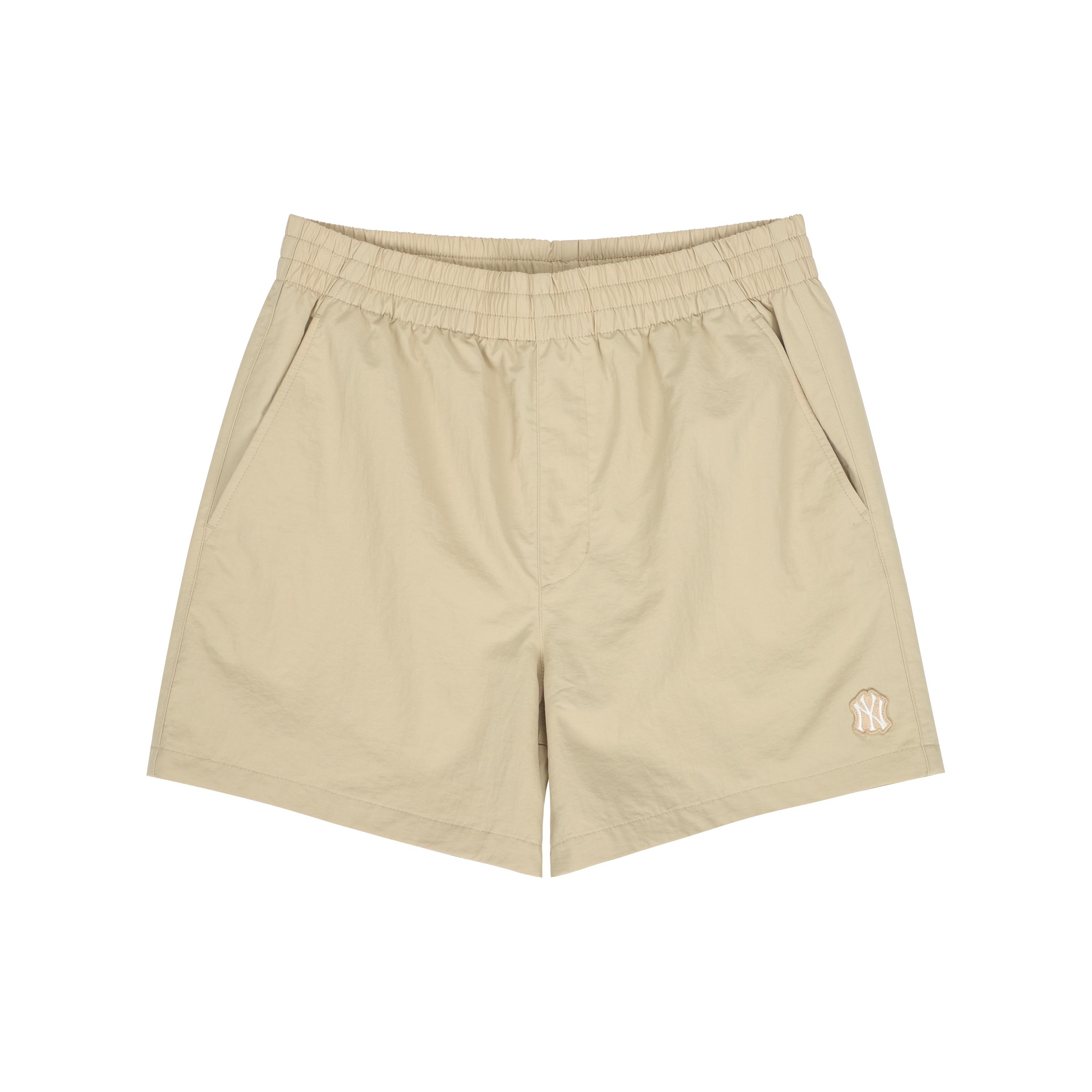 

New MLB Casual Shorts Unisex Beige Yellow 3ASMB0223-50BGS L