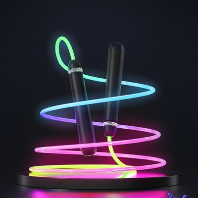 280CM oplichtend springtouw USB oplaadbaar kleurveranderend LED springtouw knoopvrij beginners kinderen volwassenen fitness training springtouw