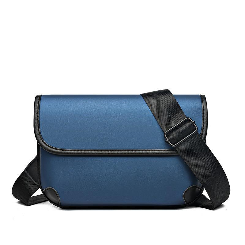 Niche Plaid Messenger Men's Bag OEM Generation High Quality PVC Old Flower Material Men's Shoulder Bag