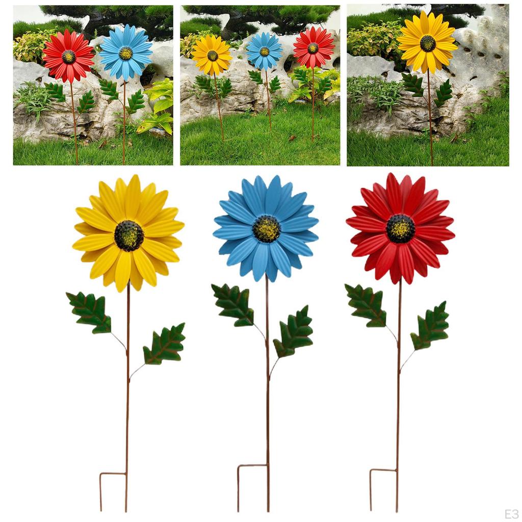 Vertical Metal Wind Stake decor Sculpture for Garden Farmhouse Yard Outdoor Decoration