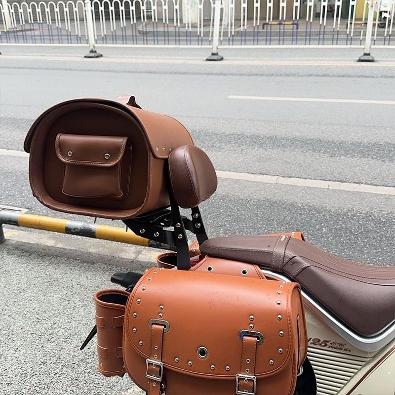 Suitable For Zongshen ZS125-5A Youmi 125 Non-destructive Modified Shelf Rear Shelf Backrest Tail Wing Leather Lumbar Support