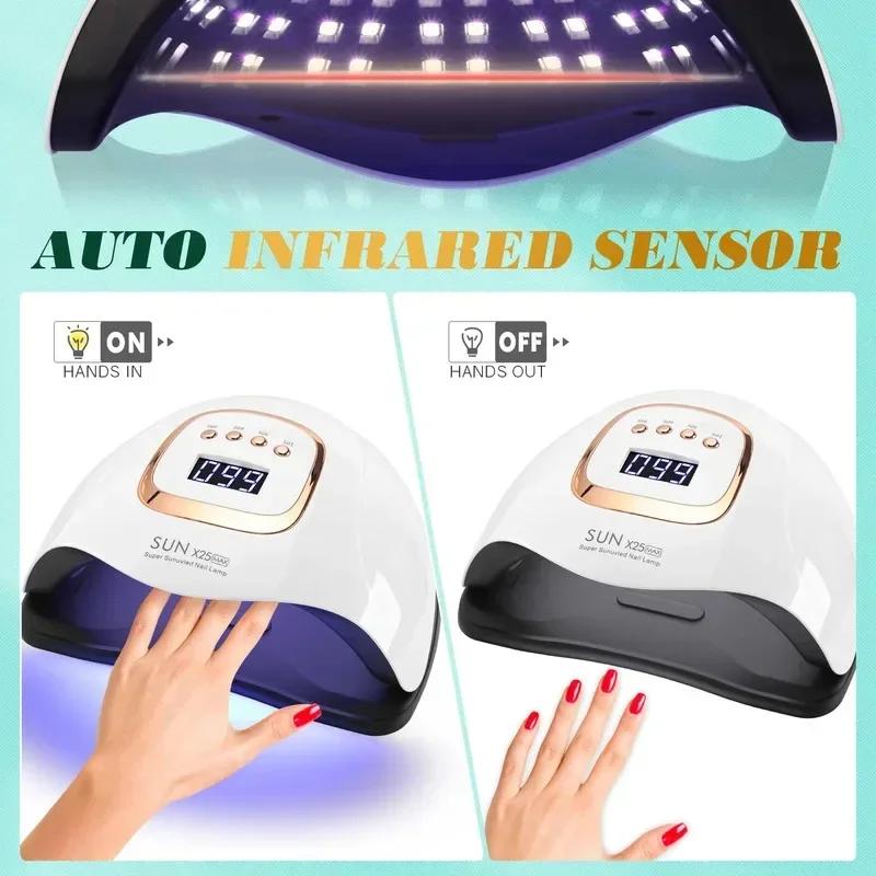 380W UV Nail Lamp 81 LEDs Nail Dryer with Handle Design Quick-drying Manicure Lamp for Curing All Nails Gel Nail Art Tools