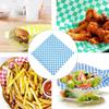 50 Sheets Checkerboard Burger Food Wrapping Paper Rice Ball Bento Baking Bread Mat Grease-proof Sandwich Basket Liners Cheese