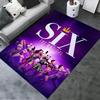 2025 Neues SIX das Musical Teppich für Wohnzimmer Schlafzimmer Zuhause Sofa Dekoration, Kinder spielen Rutschfeste Bodenmatte164