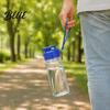 Leak-proof Water Bottle Sports Bottle with Flip Lid And Lanyard Portable PET Office Daily Jug Cup Lightweight Fitness Jug for Gym School Students