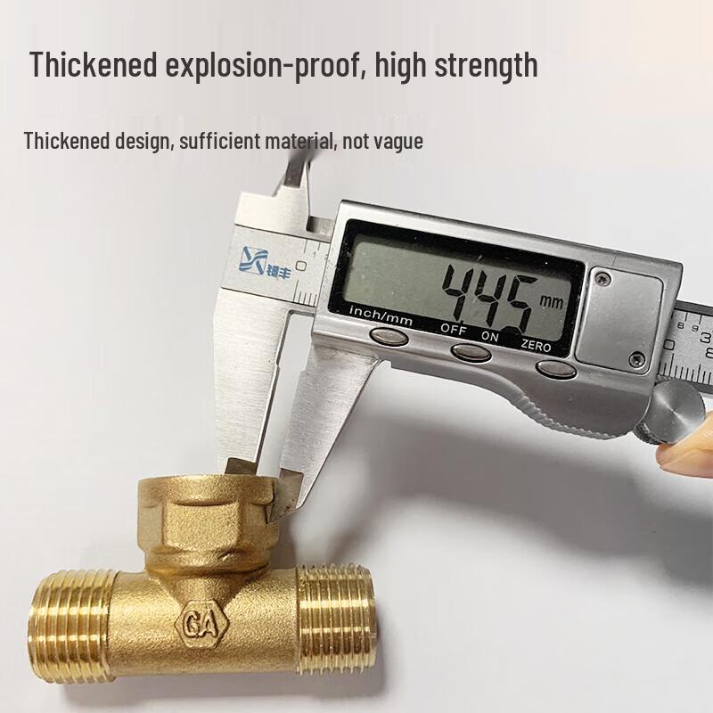 Shuangan Heavy-Duty Copper Tee Pipe Fitting