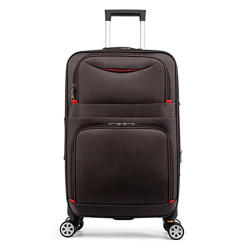 

Прочный чемодан из ткани Оксфорд с универсальными колесами, большой вместимости (24-28 дюймов), Мужской и женский чемодан на колесиках с защитой паролем. 20 inch - Carry-On