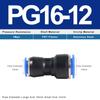 PG Pneumatic Fittings 2-Way Straight Connector Diameter Reduce For 8mm-6mm/6mm-4mm For Pneumatic Tube Air Hose Ventilation Valves 4