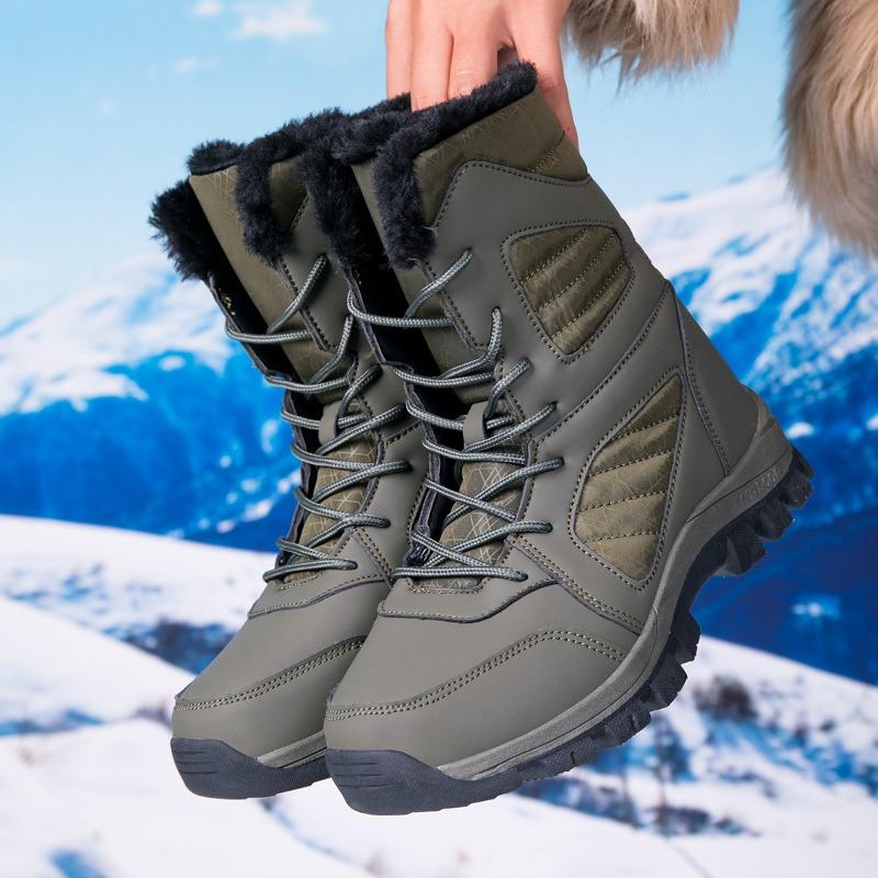 Women's/men's Winter Shoes Women's High Top Shoes Cotton Shoes Outdoor Shoes Snow Boots Large-sized Winter Boots