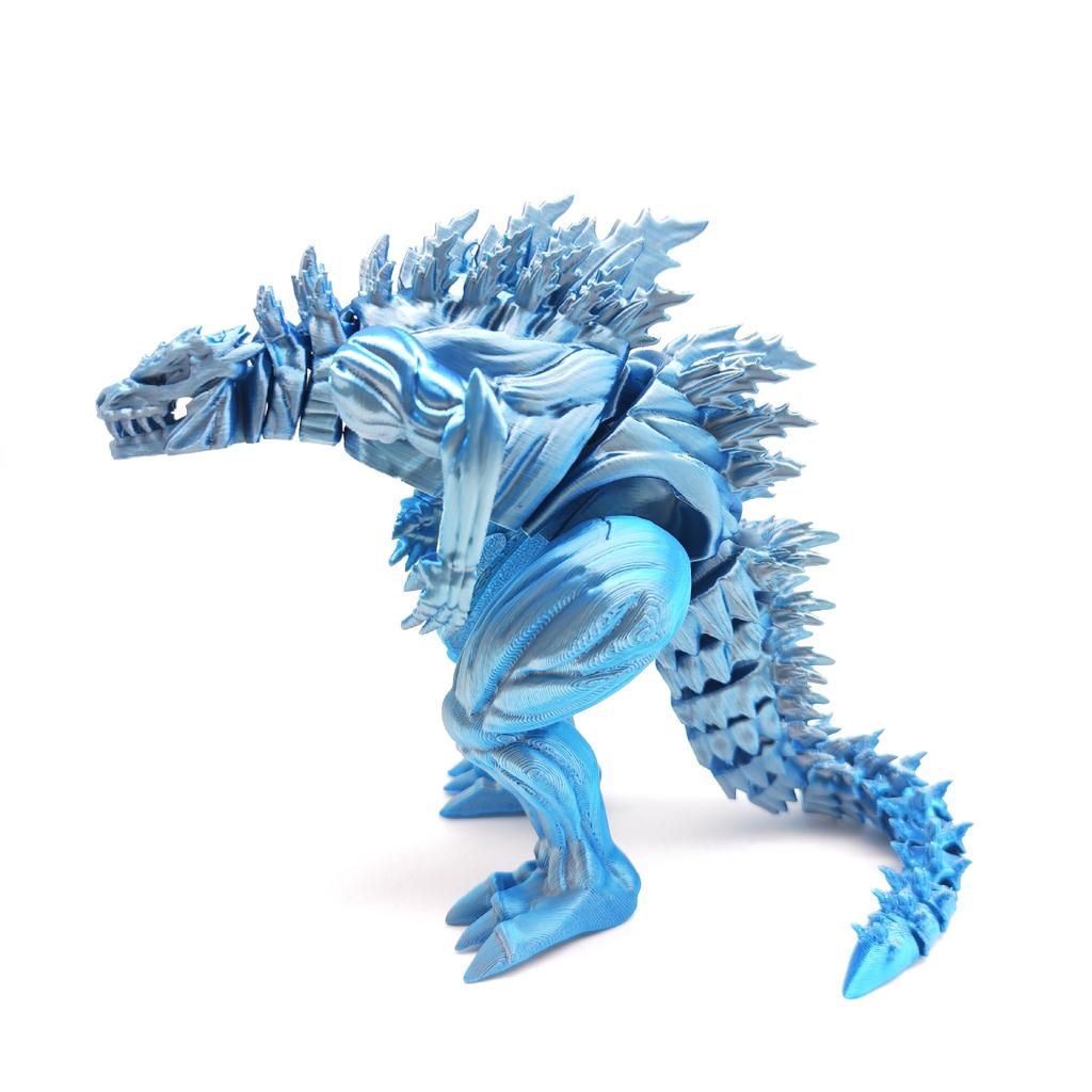 3D Printed Muscle Godzilla Dinosaur Joint Movable Creative Model Figurine for Boys As A Gift Decoration