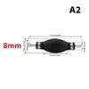 6 mm/8 mm/10 mm/12 mm Hand-Kraftstoffpumpenleitung, Gummi-Aluminium-Hand-Primerbirne, Dieselöl-Transferbenzin für Auto, Boot, Marine, Außenbordmotor