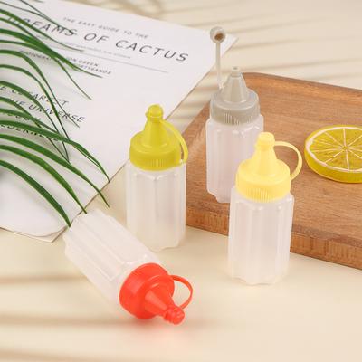 4 Pezzi Mini Bottiglia per Salsa Ricaricabile Ketchup Miele Contenitori per Insalata Bottiglie Barattoli per Salsa Portatili Conservazione Porta Pranzo Dispenser per Condimento