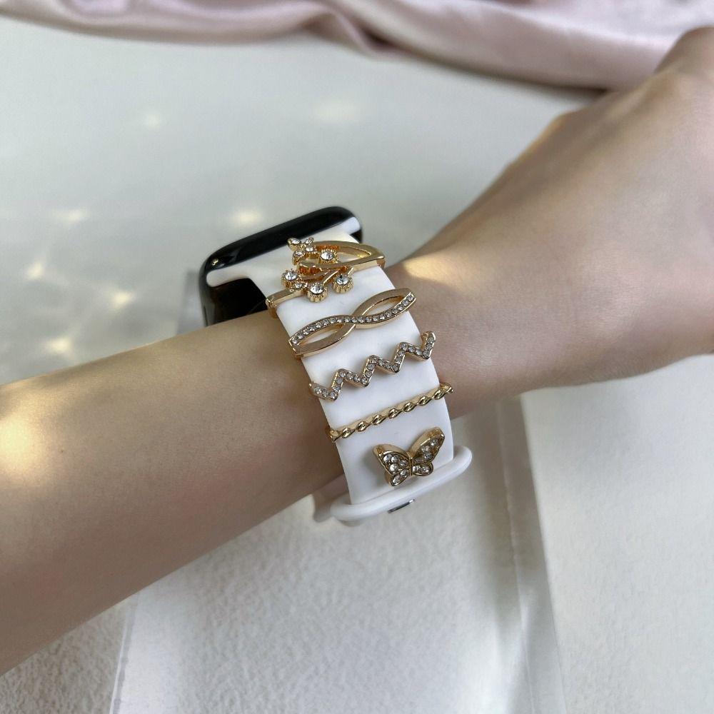 Metal Decorative Ring Brooch Decorative Nail Creative Wristbelt Charms  Strap Accessories