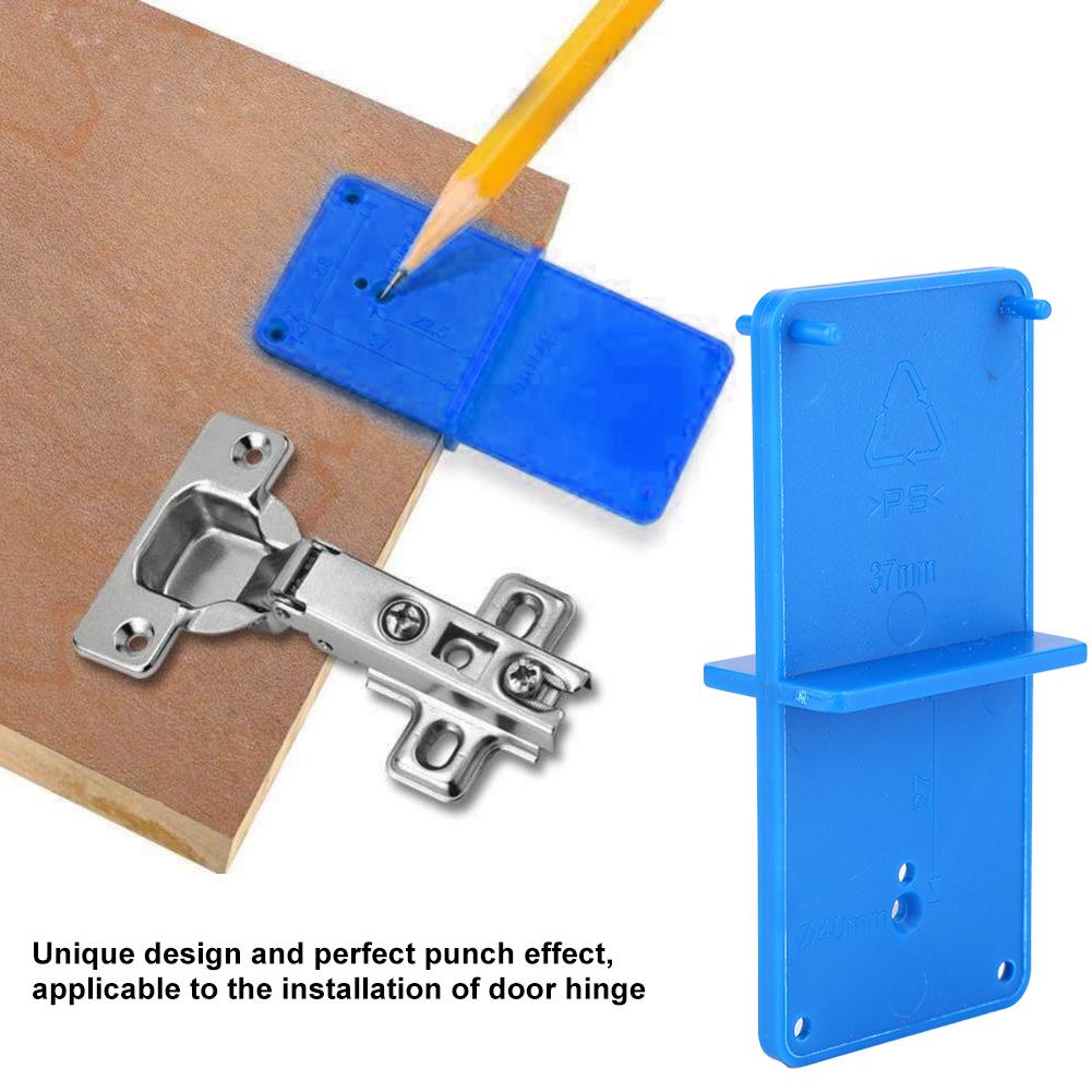 Wooden Moving Cabinet Hinge Boring Jig,   Hole Jig Kit Hole Positioning Tool Kit for Cabinet Cupboard Door Hinge Installation