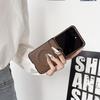 Ring Holder Leather Case for Samsung Galaxy Z Flip 7 6  Zflip 3 4 Magnetic Bracket Stand Matte Shockproof Cover