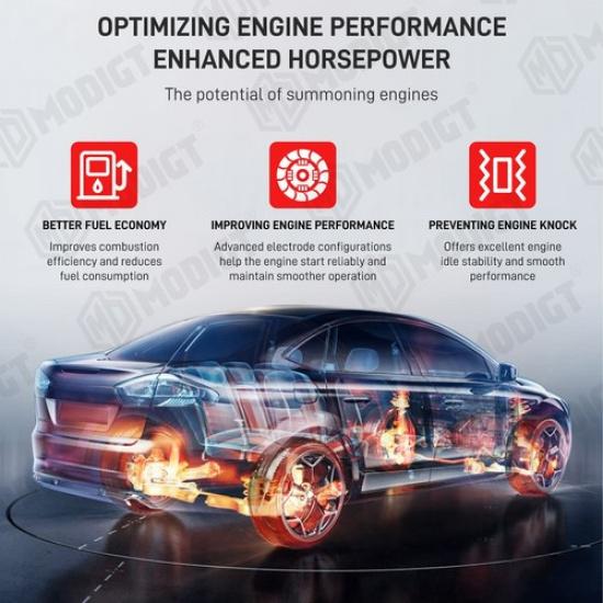 OEM Quality 8 Pcs Fit Motorcraft SP-509 HJFS24-FP Spark Plugs For Ford, US Stock