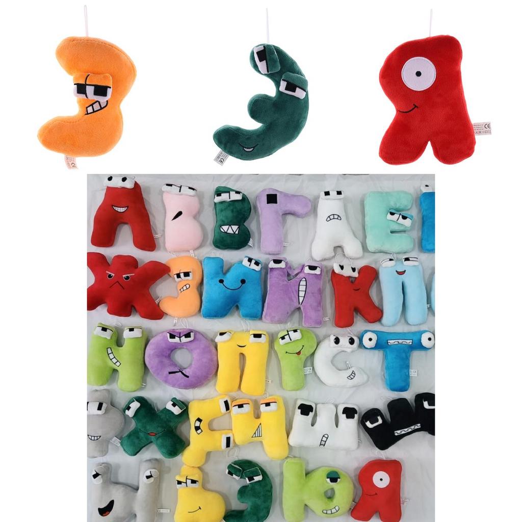 Alphabet Lore Russischer Buchstabe Plüschtier Kissen für Kinder Weiches und Kuscheliges Stofftierpuppe