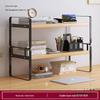 Wrought Iron Desktop Bookshelf for Bedroom, Living Room, or Office - Small, Simple Tabletop Organizer