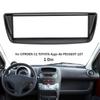 For Citroen C1 for Peugeot 107 Car Stereo Radio Fascia Panel Plate Frame CD Panel Dashboard Audio Frame
