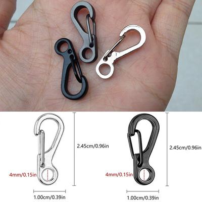 10Pcs/Lot Mini Carabiner Keychain Camping Gadgets Edc Survival Equipment Snap
