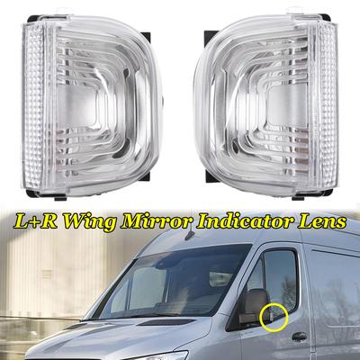 Auto Rückspiegel Blinker Lampen Glas Abdeckung Verkleidung Auto Blinklicht Passend für Mercedes Sprinter 2018-2024