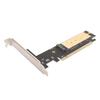 M.2 NVMe to PCIe 3.0 X16 Adapter, 32Gbps NVMe SSD to PCIe Expansion Card, Compatible with M.2 M-Key 2280, 2260, 2242, 2230mm SSDs.