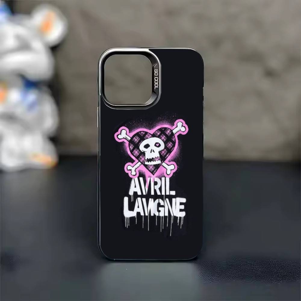 Star Singer Avril Lavigne Phone Case For iPhone 17 16 15 14 13 12 11 Pro Max Plus Silver candy Matte Cover
