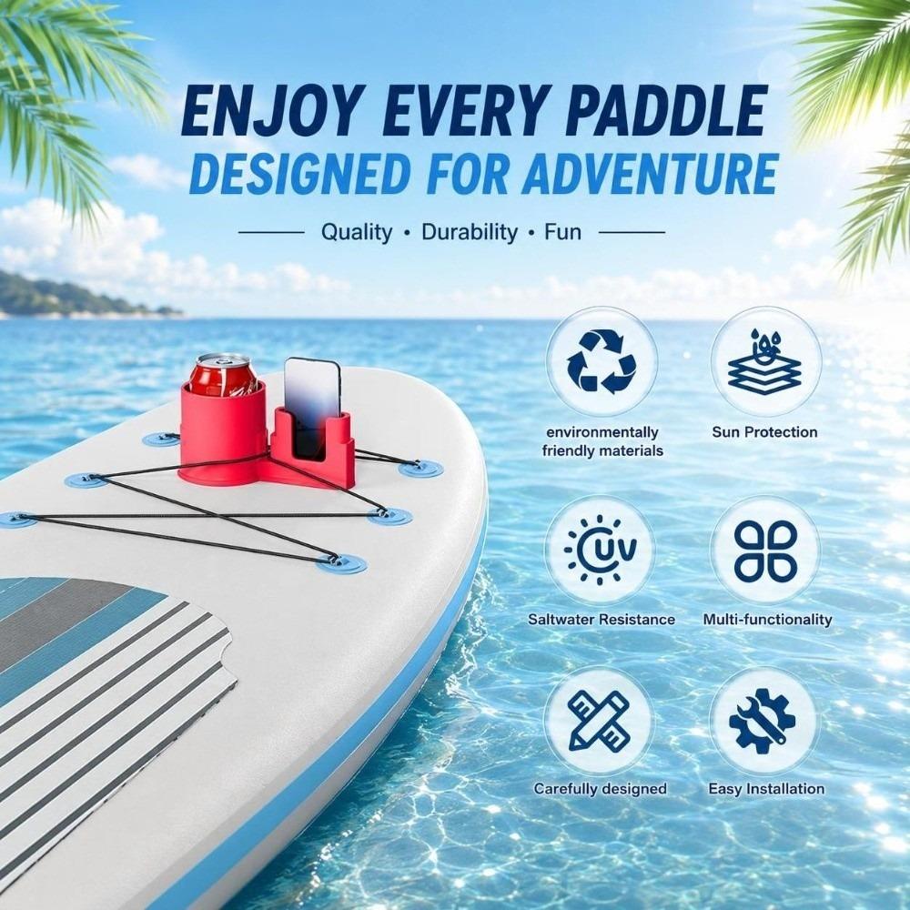 Plastic Paddle Board Cup Holder Paddle Board Storage Accessory for Storage Cups Phone Sunglasses