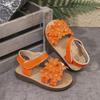 Girls' Floral Sandals Cute Princess Style Soft-Sole Sweet Shoes for Toddlers Cute Girls Shoes Casual Girls Shoes
