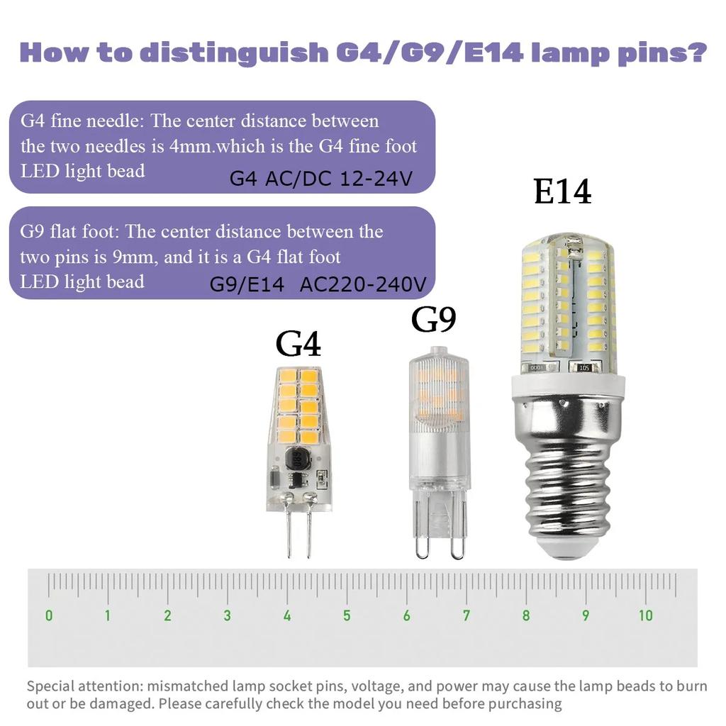 50PCS G9 LED Lamp 2W 3W 4W 220V 240V E14 Led Corn Bulb SMD 2835 LED G9 Light Replace 40W Halogen Lamp Light for Home Useful
