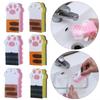 3 new sponge brush dishes, cute cat paw cleaning plates, towel cloth pot cleaning, magic wipes, home kitchen supplies.