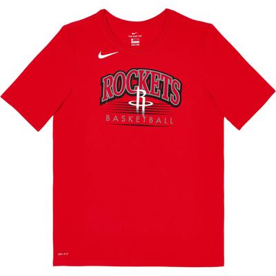 T-shirt NBA Dri-Fit Logo Houston Rockets Sports Séchage Rapide Manches Courtes Basketball Tops Enfants 3Z2B7BAYX-RCK