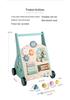 3-in-1 Wooden Baby Walker Stroller and Push Toy for First Steps - Ideal First Birthday Gift