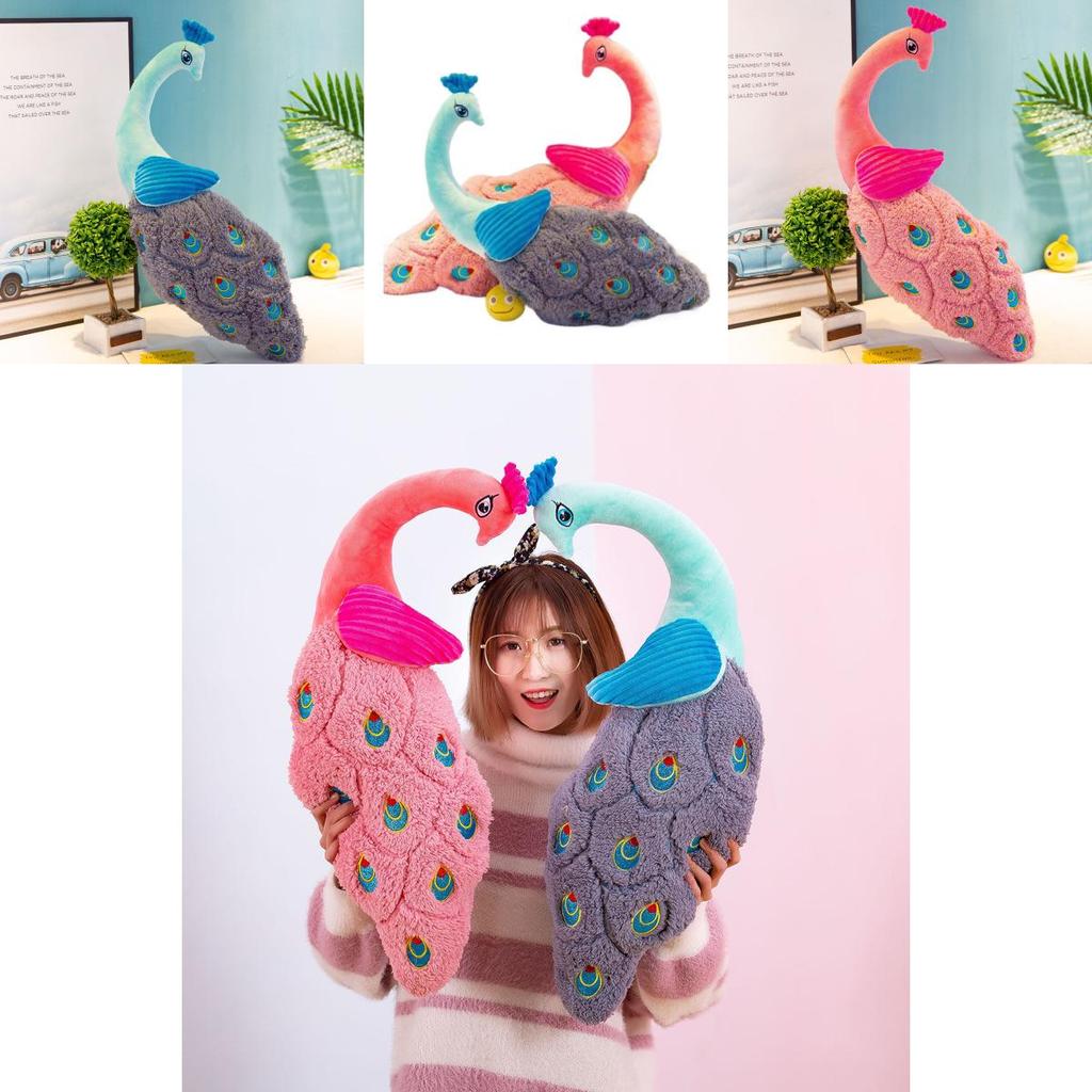 Peacock Plush Toy Collectors Soft Stuffed Animal For Kid And Fans