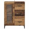 Sideboard Reclaimed Wood 69.5 X 34 X 90 Cm Engineered Wood and Iron