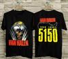 Vintage Van Halen Tour 1986 5150 T-Shirt Unisex for Men Women Unisex Men Women Summer Men's T-Shirt Black Crew Neck Cotton Tee
