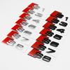 3D ABS Black Chrome Rear Trunk Letter Badge Emblem For S8 Sline S6 C7 S5 S4 B9 S7 S3 8V Motorsport Tuning Accessories