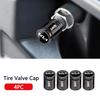 Set of 4 Alloy Car Logo Wheels Tire Valve Dust Covers Tire Stem Covers for Kia Rio Soul Seltos Forte K5 K3 Niro Sorento Stinger VG4