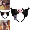 Roztomilá čelenka s oušky Kuromi Plyšová čelenka Do Kawaii kostýmu a Cosplay Dárky Pro Dívky