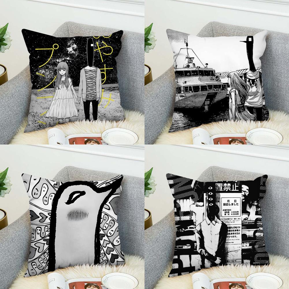 Goodnight Punpun Pillow Case For Car Sofa Decorative Home Doublesided Print Plush Square Throw Pillow Cushion Cover
