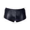 Men Sexy Wet Look Pvc Patent Leather Shiny Boxer Brief Lace Up Side Fetish Shorts Hot Pants Tops Underwear Lingerie Outfit