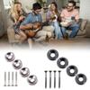 4Pcs Guitar Body Neck Fixed Mounting Screw Ferrules Neck Joint Bushing Ferrule & Bolts for Electric Guitar Accessory