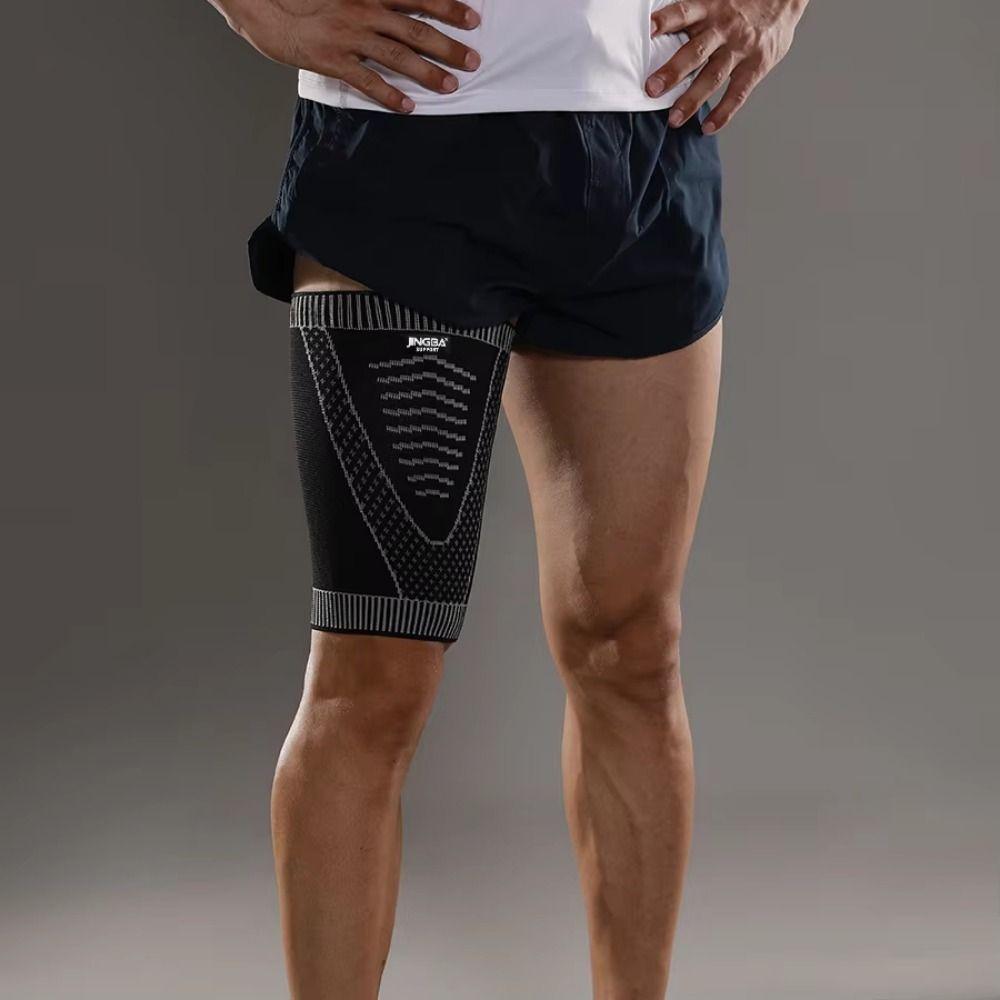 Breathable Thigh Compression Sleeve Elasticity Sports Sock Sleeves Compression Leg Sleeves  Yoga